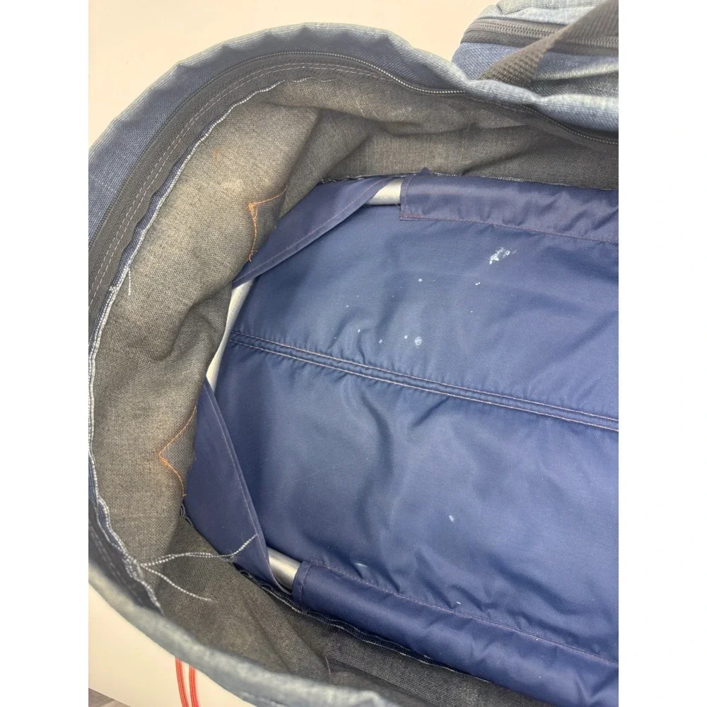 Vintage Himalayan Backpack Made‎ in USA Blue Canvas Hiking Daypack Large Pocket